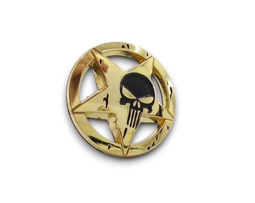 Totenkopf kfz metall - 3d,