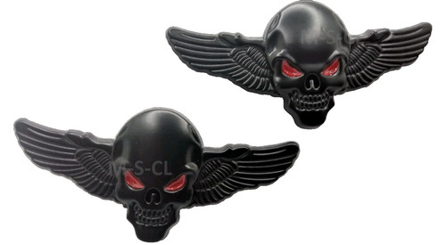 Metall totenkopf flügel - metall,