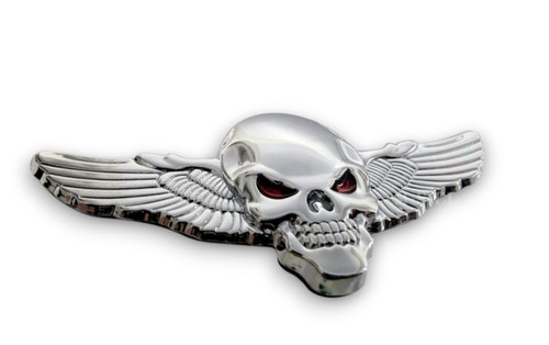 Totenkopf mit flügel - 3d,